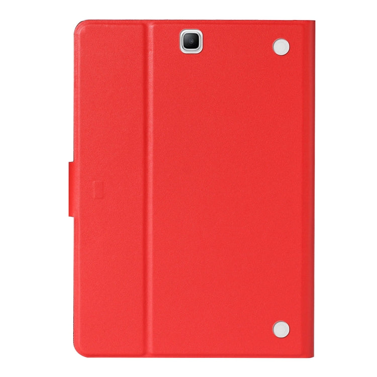 For Samsung Galaxy Tab A 9.7 T550/T555C Solid Color Horizontal Flip Leather Case with Card Slots & Holder & Sleep / Wake-up Function