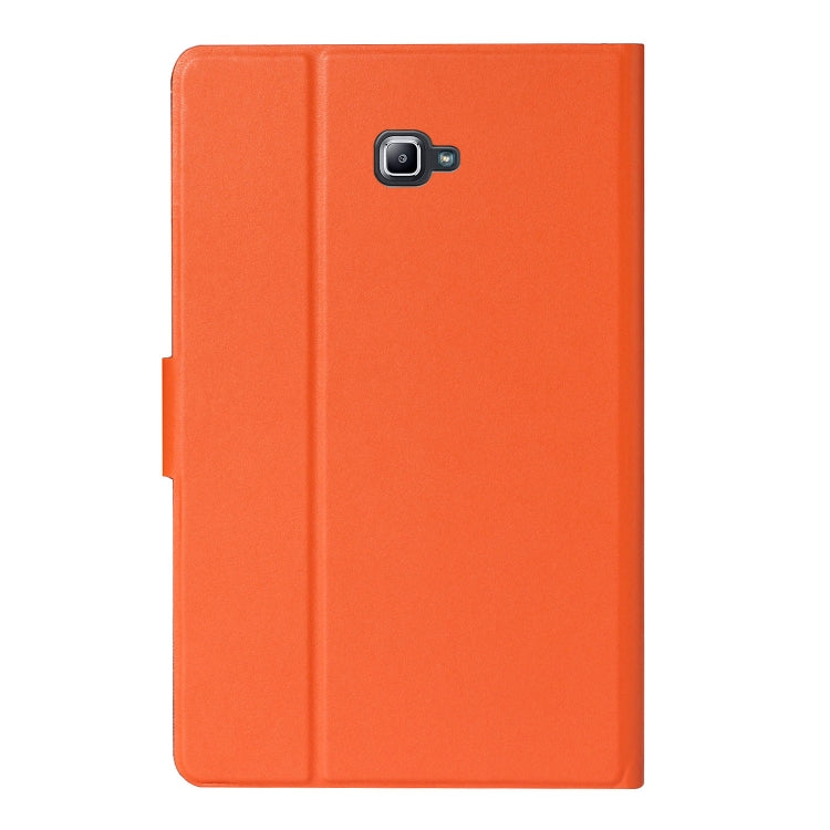 For Samsung Galaxy Tab A 10.1 T580/T585 (2016) Solid Color Horizontal Flip Leather Case with Card Slots & Holder & Sleep / Wake-up Function