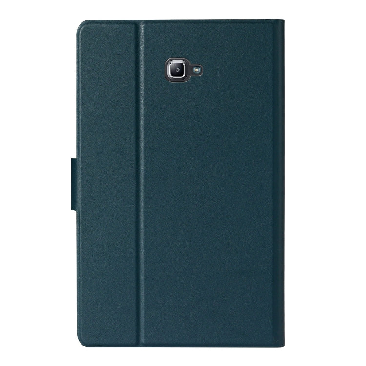 For Samsung Galaxy Tab A 10.1 T580/T585 (2016) Solid Color Horizontal Flip Leather Case with Card Slots & Holder & Sleep / Wake-up Function