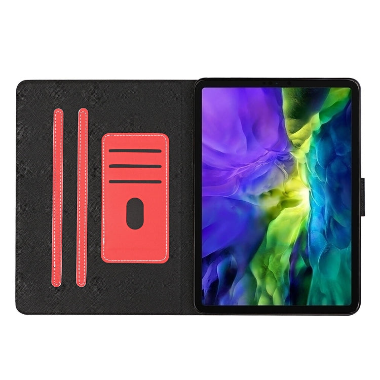 For iPad Pro 11 (2020) Solid Color Horizontal Flip Leather Tablet Case with Card Slots & Holder & Sleep / Wake-up Function