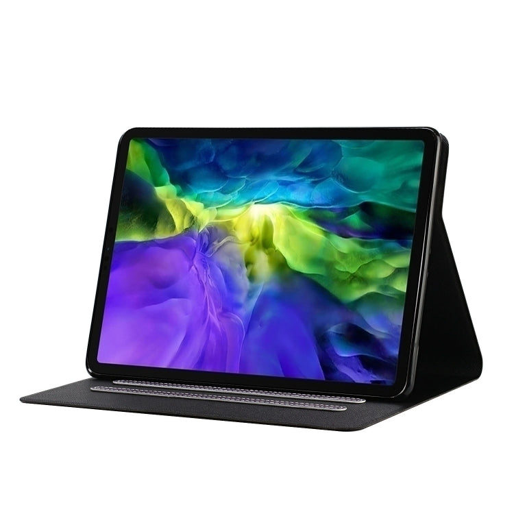For iPad Pro 11 (2020) Solid Color Horizontal Flip Leather Tablet Case with Card Slots & Holder & Sleep / Wake-up Function