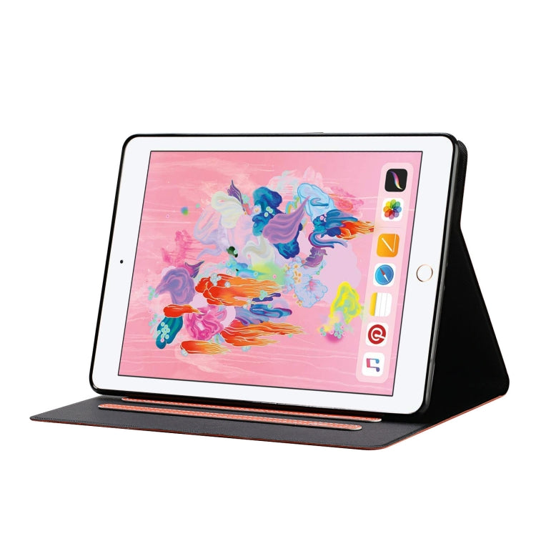 For iPad 9.7 (2017/2018) & Air 2 & Air Solid Color Horizontal Flip Leather Case with Card Slots & Holder & Sleep / Wake-up Function