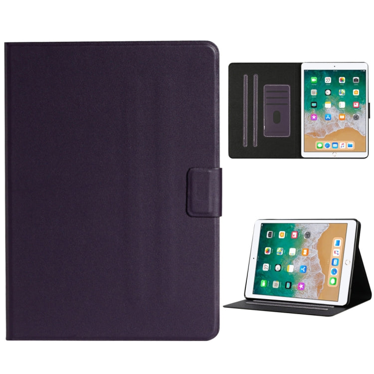 For iPad 9.7 (2017/2018) & Air 2 & Air Solid Color Horizontal Flip Leather Case with Card Slots & Holder & Sleep / Wake-up Function