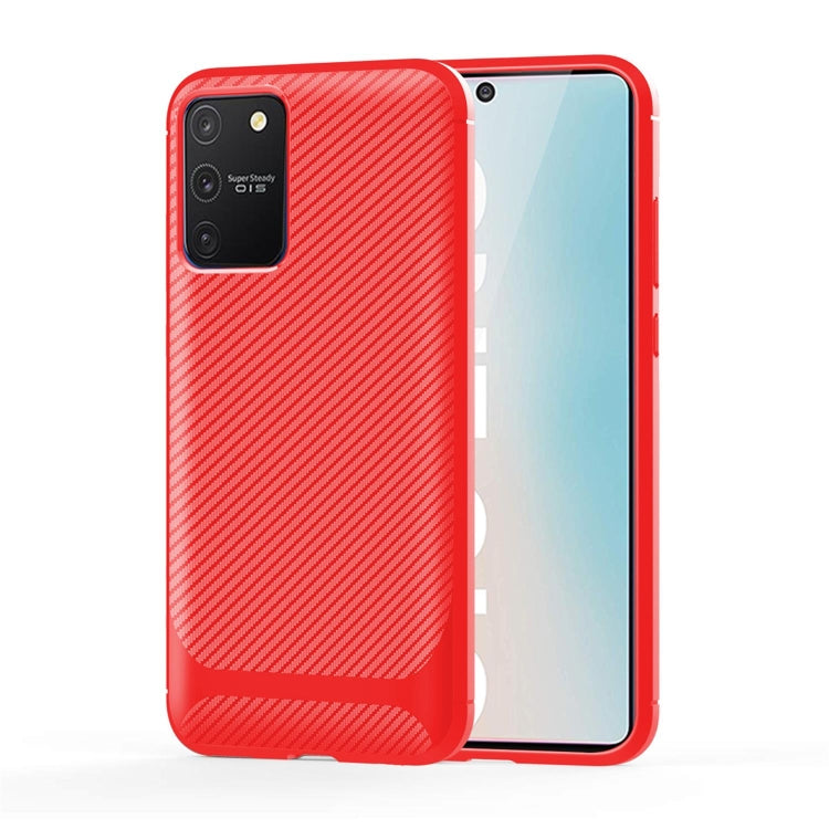 For Samsung Galaxy M60s / A81 / Note 10 Lite Carbon Fiber Texture Shockproof TPU Protective Case