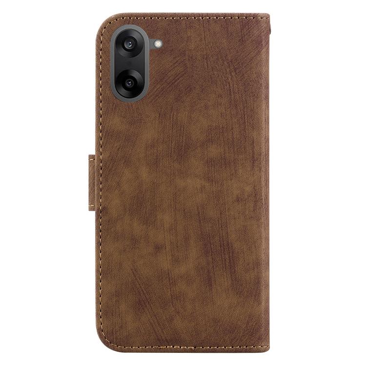 For OnePlus Ace 5 Racing / Nord CE5 Little Tiger Embossed Leather Phone Case