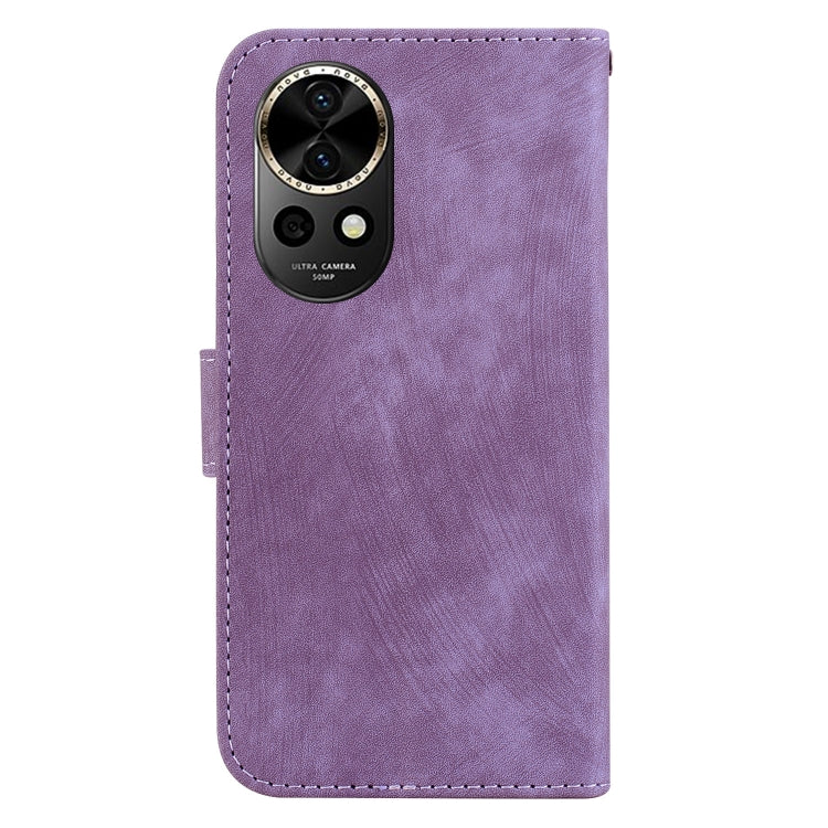 For Huawei nova 12 Little Tiger Embossed Leather Phone Case