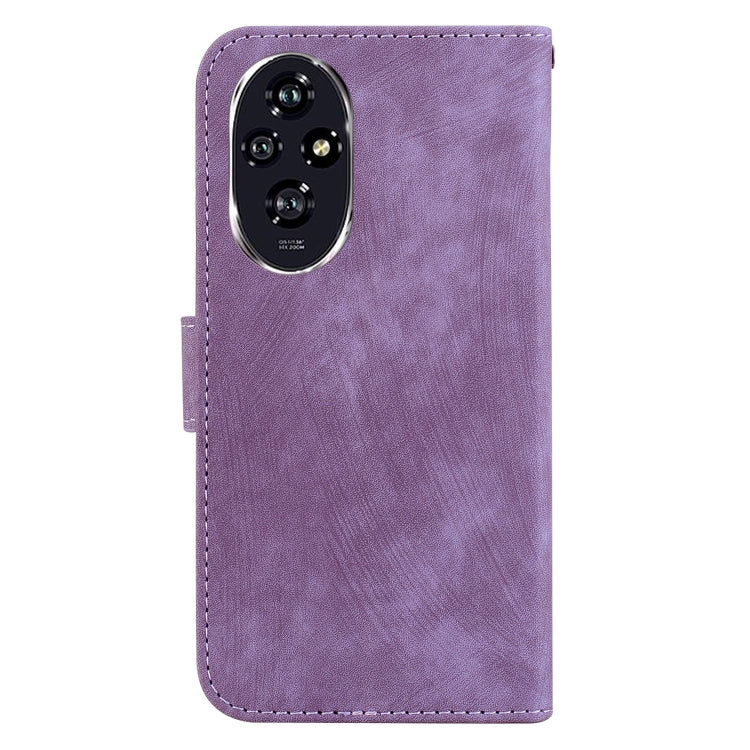 For Honor 200 Little Tiger Embossed Leather Phone Case
