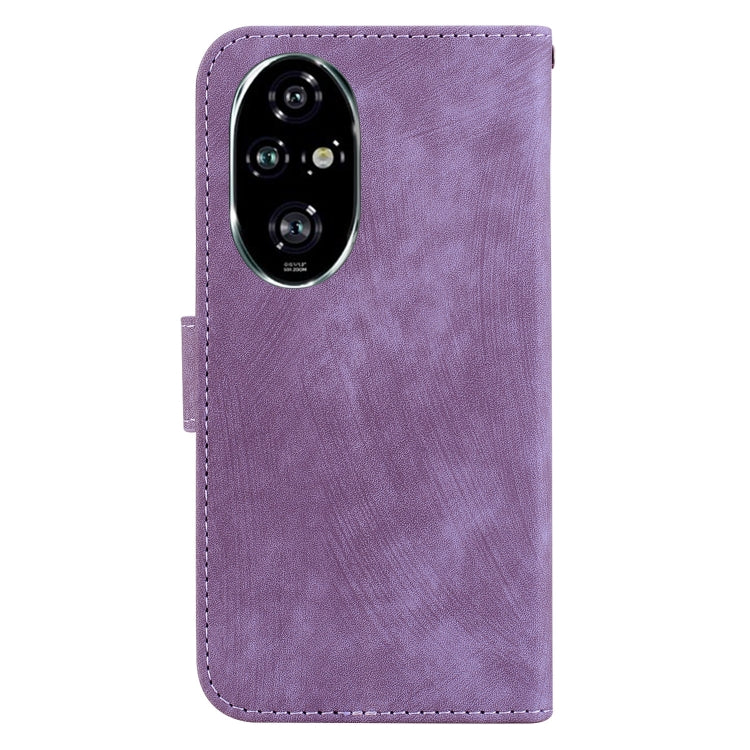 For Honor 200 Pro Little Tiger Embossed Leather Phone Case