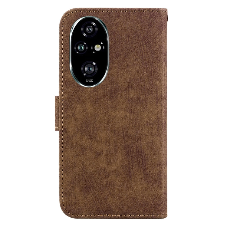 For Honor 200 Pro Little Tiger Embossed Leather Phone Case