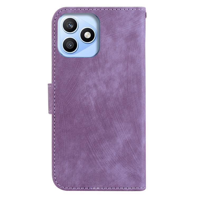 For Honor X8d 4G Little Tiger Embossed Leather Phone Case