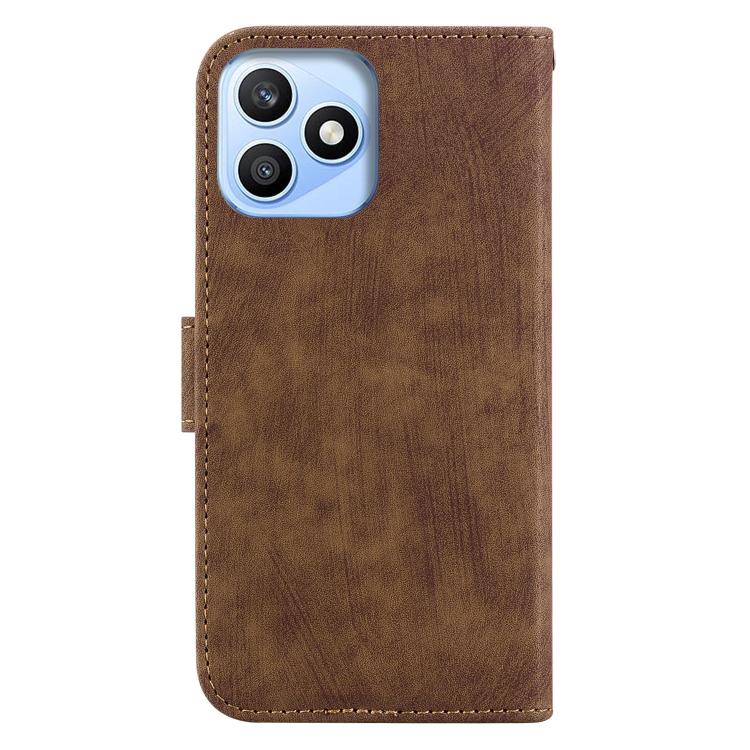 For Honor X8d 4G Little Tiger Embossed Leather Phone Case