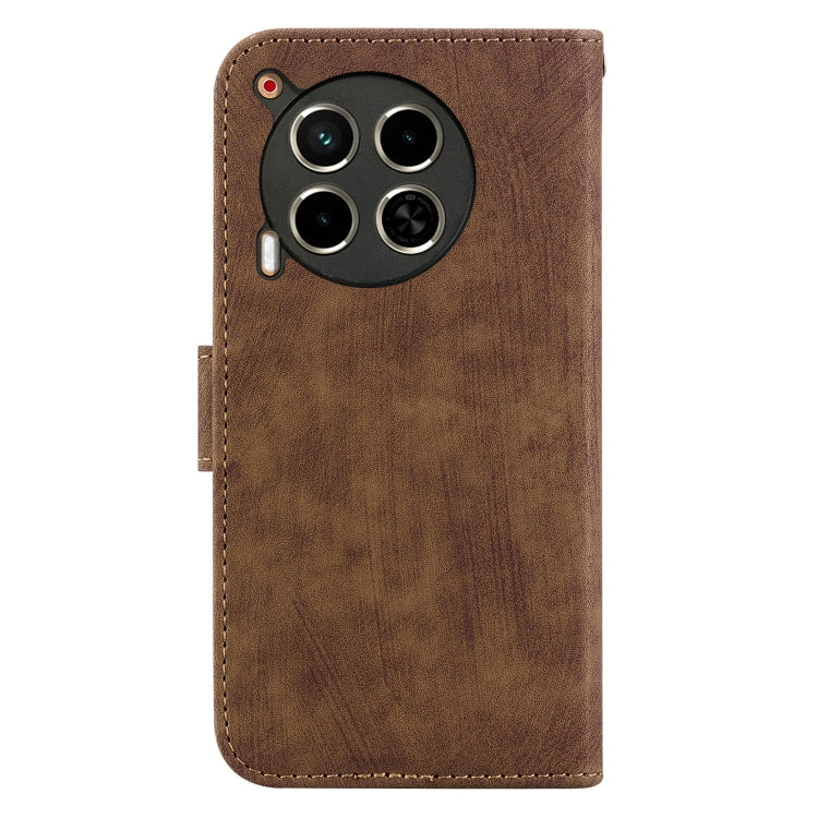 For Tecno Camon 30 4G / 5G Little Tiger Embossed Leather Phone Case