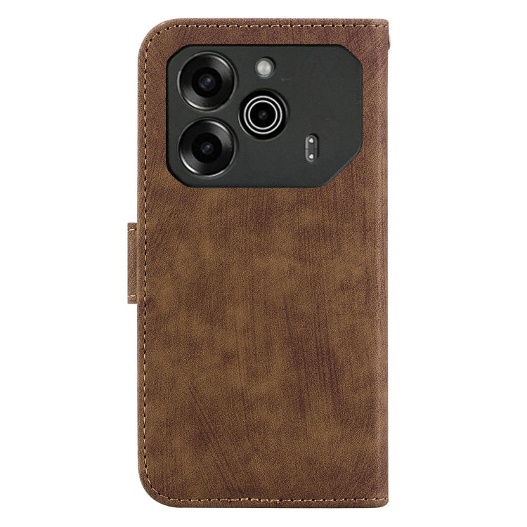 For Tecno Pova 6 / Pova 6 Pro Little Tiger Embossed Leather Phone Case