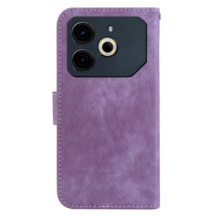 For Tecno Pova 6 Neo Little Tiger Embossed Leather Phone Case