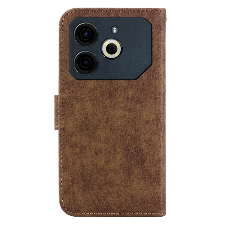 For Tecno Pova 6 Neo Little Tiger Embossed Leather Phone Case