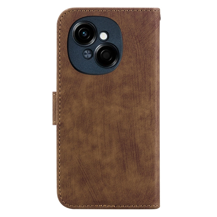 For Tecno Spark Go 1 / Pop 9 Pro Little Tiger Embossed Leather Phone Case