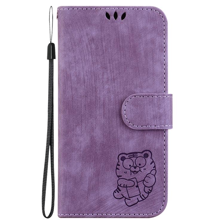 For Tecno Camon 40 Little Tiger Embossed Leather Phone Case