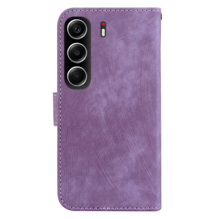 For Tecno Camon 40 Little Tiger Embossed Leather Phone Case
