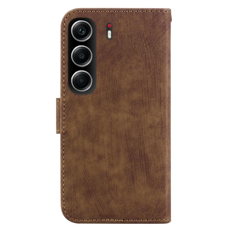 For Tecno Camon 40 Little Tiger Embossed Leather Phone Case