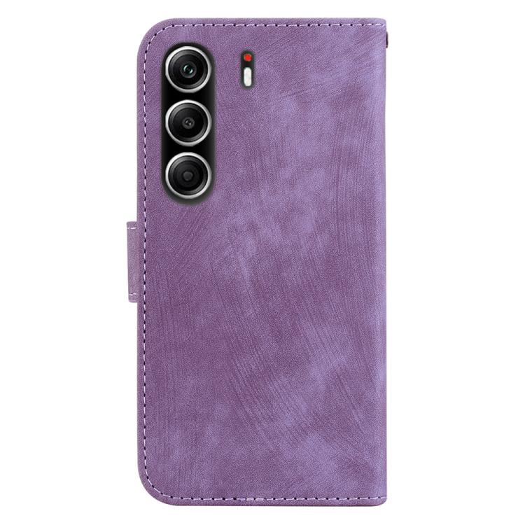 For Tecno Camon 40 Pro 4G Little Tiger Embossed Leather Phone Case