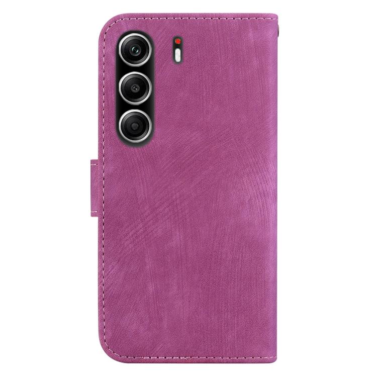 For Tecno Camon 40 Pro 4G Little Tiger Embossed Leather Phone Case