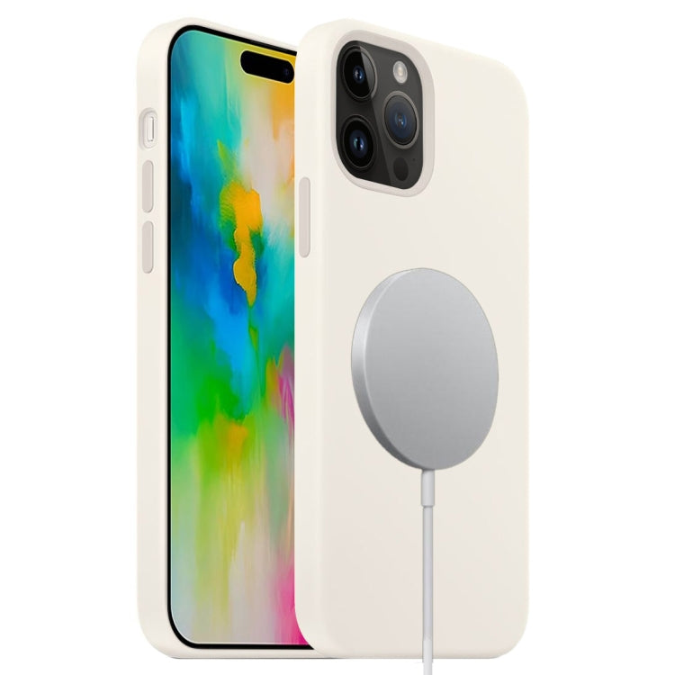 For iPhone 16 Pro Liquid Silicone Full Coverage MagSafe Phone Case