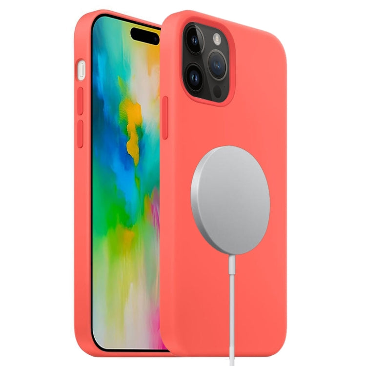 For iPhone 16 Pro Liquid Silicone Full Coverage MagSafe Phone Case