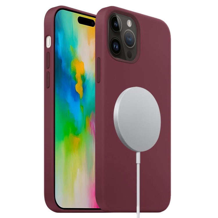 For iPhone 16 Pro Liquid Silicone Full Coverage MagSafe Phone Case