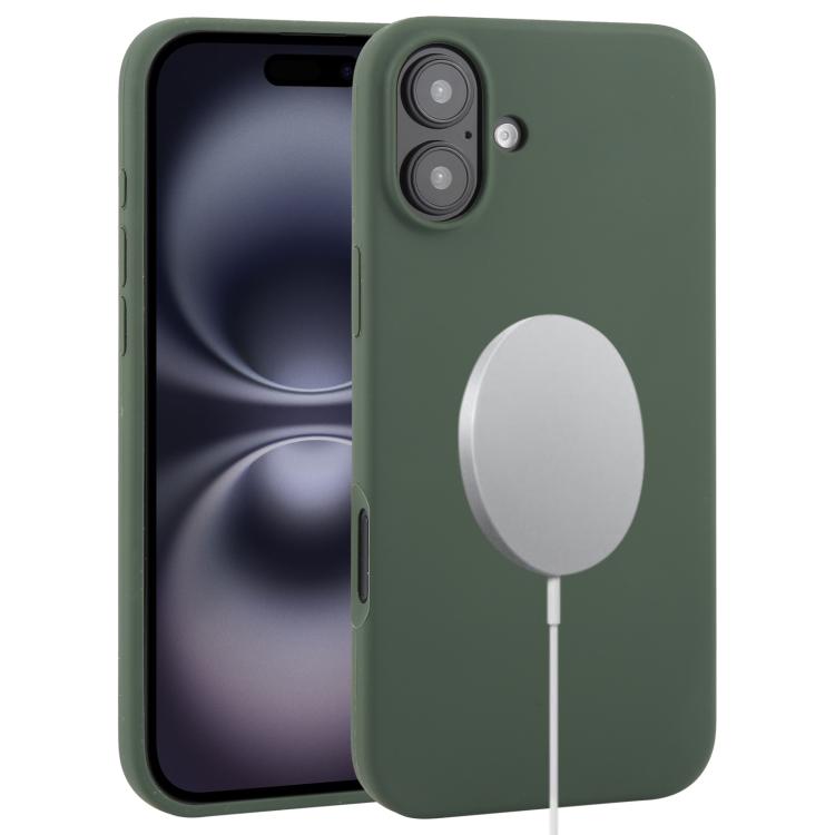 For iPhone 16 Plus Liquid Silicone Full Coverage MagSafe Phone Case