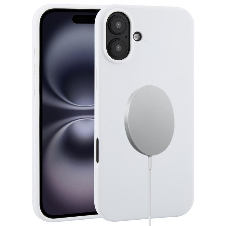 For iPhone 16 Plus Liquid Silicone Full Coverage MagSafe Phone Case