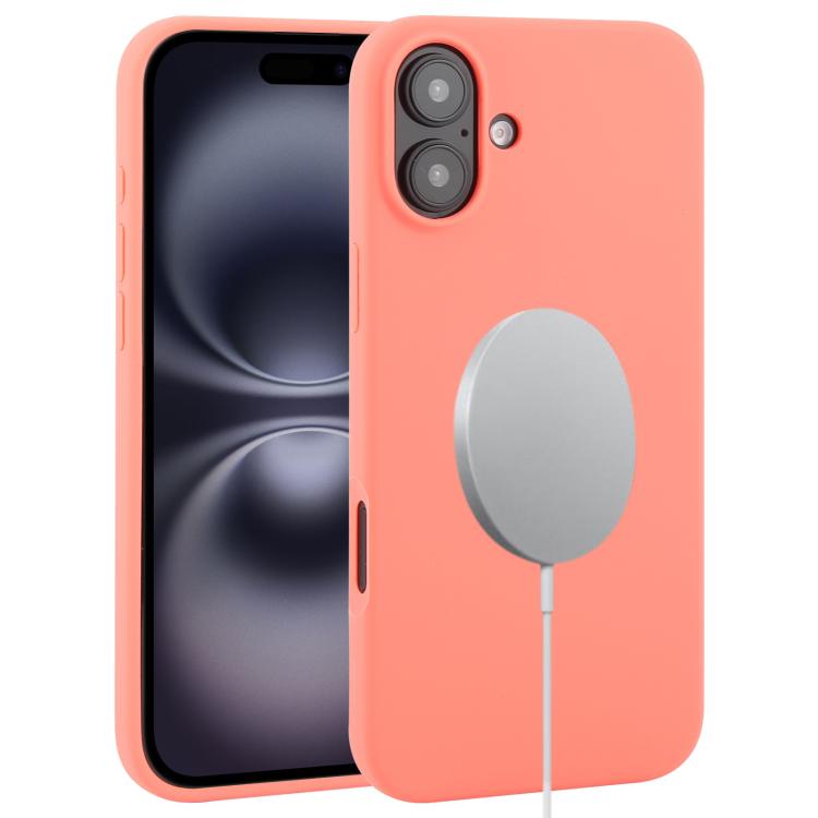 For iPhone 16 Plus Liquid Silicone Full Coverage MagSafe Phone Case