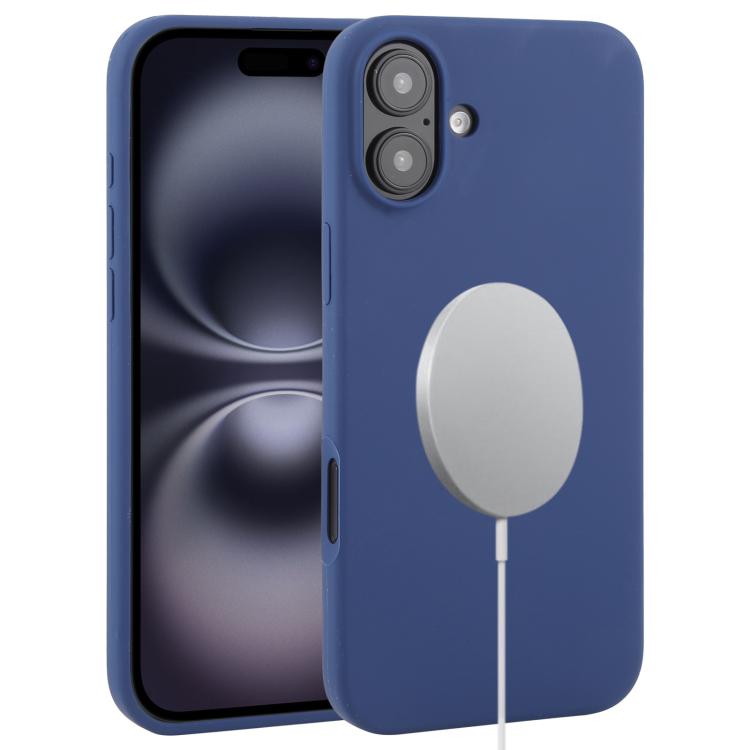 For iPhone 16 Plus Liquid Silicone Full Coverage MagSafe Phone Case