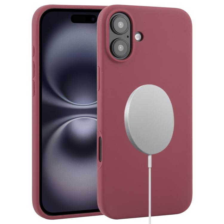 For iPhone 16 Plus Liquid Silicone Full Coverage MagSafe Phone Case