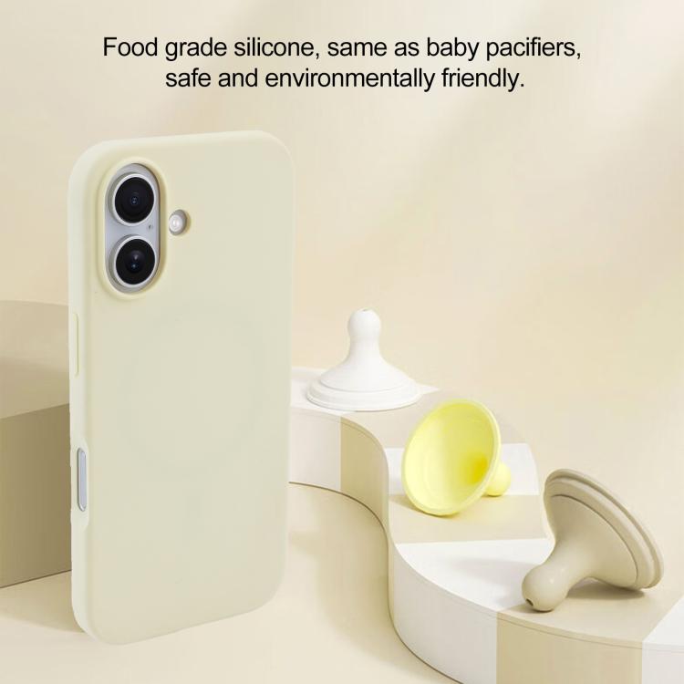 For iPhone 16 Pro Liquid Silicone Full Coverage MagSafe Phone Case