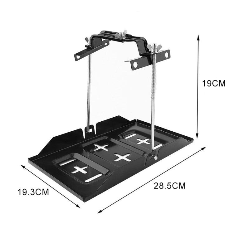 Car Universal Battery Bracket Adjustable Battery Fixed Holder + Base Tray, Size:28.5cm Base + 19cm Bracket