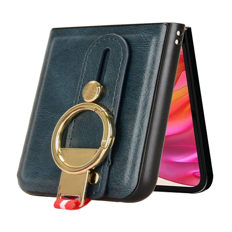 For Motorola Razr 50 Wristband Leather Back Phone Case