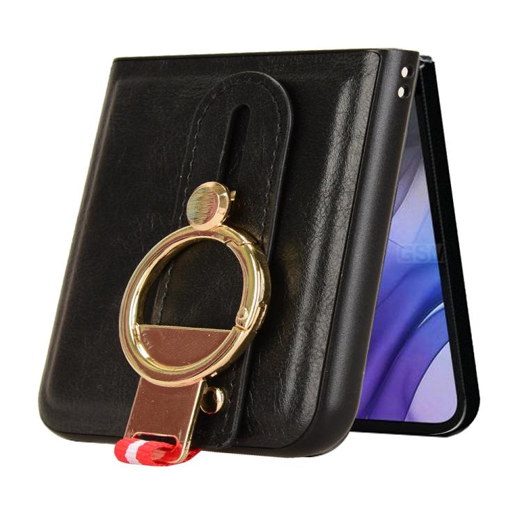 For Motorola Razr 60 Wristband Leather Back Phone Case