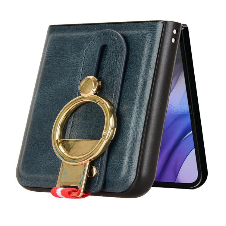 For Motorola Razr 60 Wristband Leather Back Phone Case