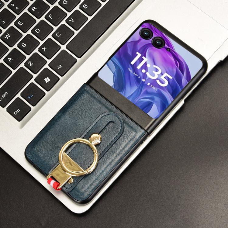 For Motorola Razr 60 Wristband Leather Back Phone Case