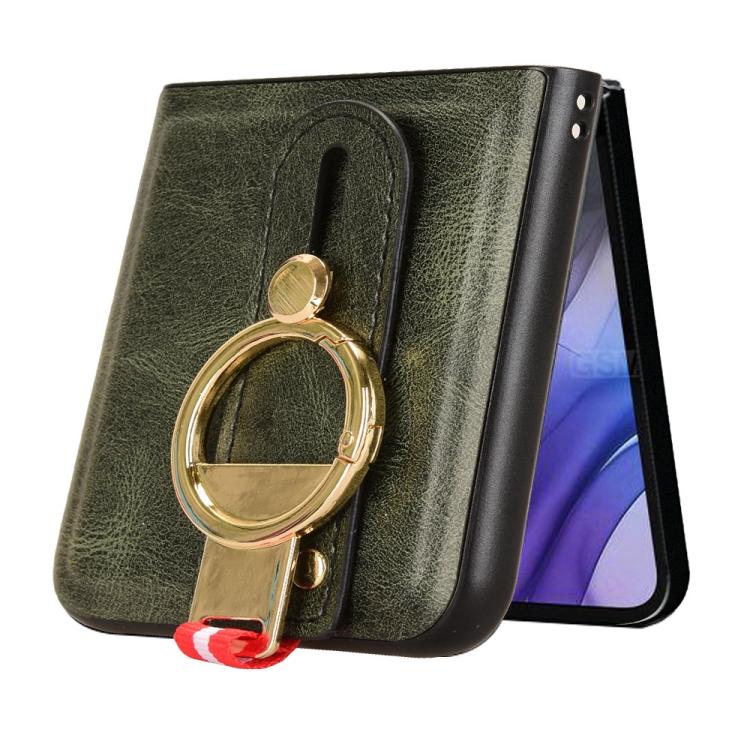 For Motorola Razr 60 Wristband Leather Back Phone Case