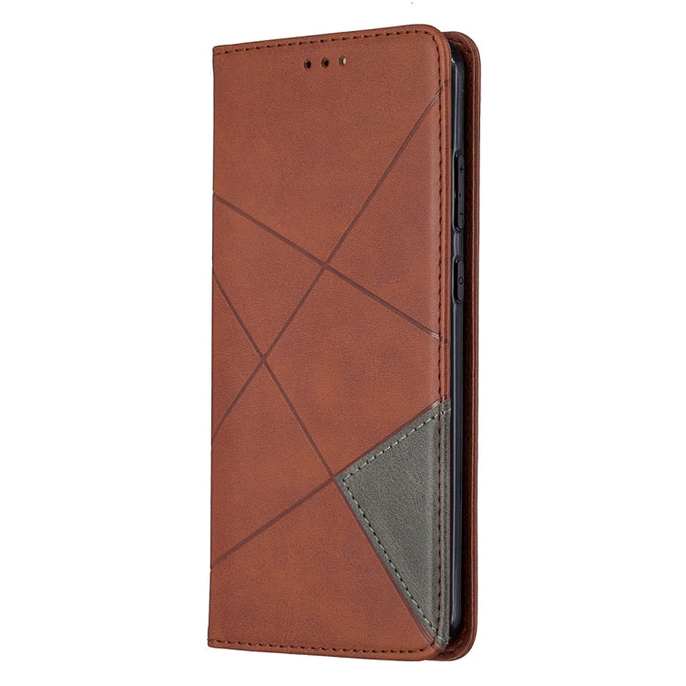 For Nokia 5.3 Rhombus Texture Horizontal Flip Magnetic Leather Case with Holder & Card Slots & Wallet