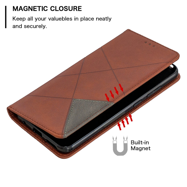 For Nokia 5.3 Rhombus Texture Horizontal Flip Magnetic Leather Case with Holder & Card Slots & Wallet