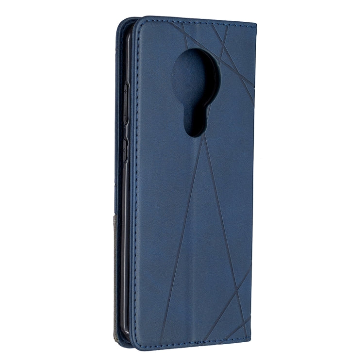 For Nokia 5.3 Rhombus Texture Horizontal Flip Magnetic Leather Case with Holder & Card Slots & Wallet