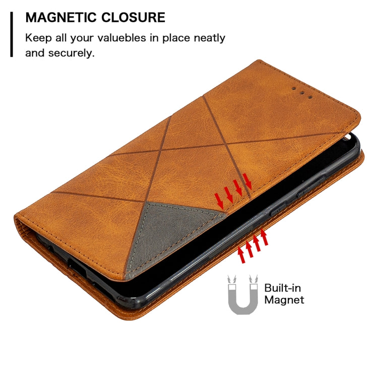 For Nokia 5.3 Rhombus Texture Horizontal Flip Magnetic Leather Case with Holder & Card Slots & Wallet