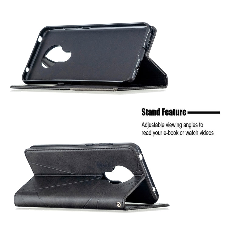 For Nokia 5.3 Rhombus Texture Horizontal Flip Magnetic Leather Case with Holder & Card Slots & Wallet