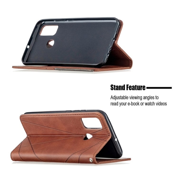 For Huawei P smart 2020 Rhombus Texture Horizontal Flip Magnetic Leather Case with Holder & Card Slots & Wallet