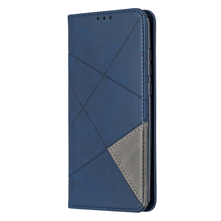 For Huawei P smart 2020 Rhombus Texture Horizontal Flip Magnetic Leather Case with Holder & Card Slots & Wallet