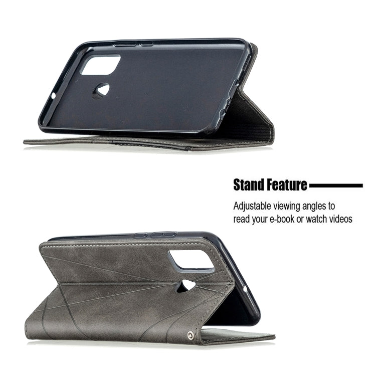For Huawei P smart 2020 Rhombus Texture Horizontal Flip Magnetic Leather Case with Holder & Card Slots & Wallet