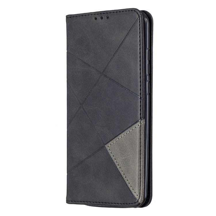 For Huawei P smart 2020 Rhombus Texture Horizontal Flip Magnetic Leather Case with Holder & Card Slots & Wallet