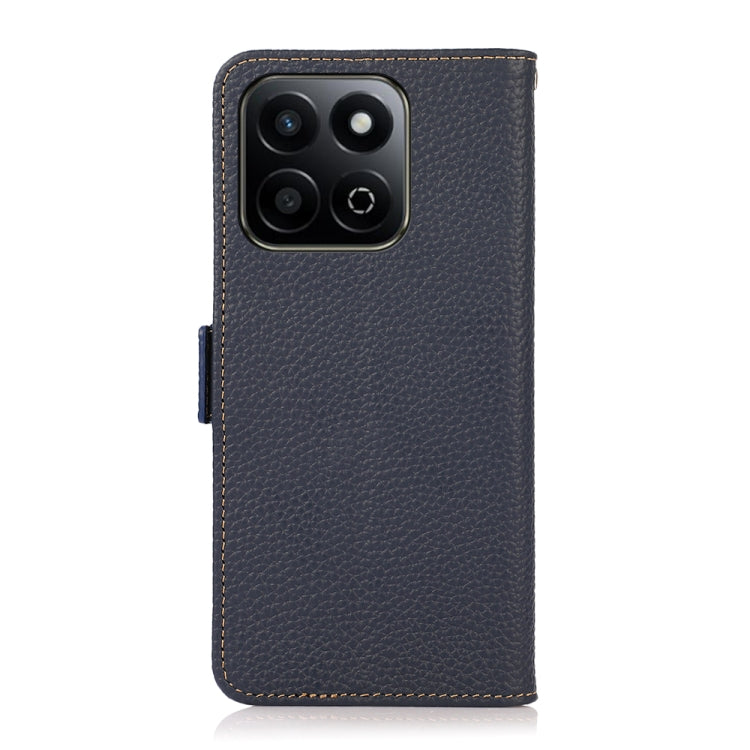 For Honor 200 Smart / Play 60 Plus KHAZNEH Side-Magnetic Litchi Genuine Leather RFID Phone Case